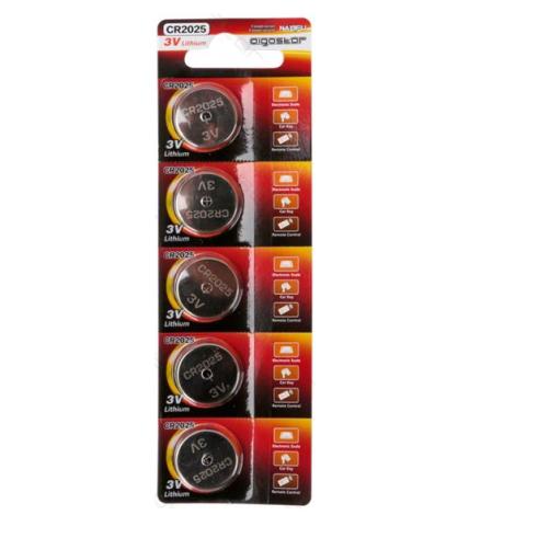BOTÃO DA BATERIA CR2025 3V (PACK 5 UNITS)