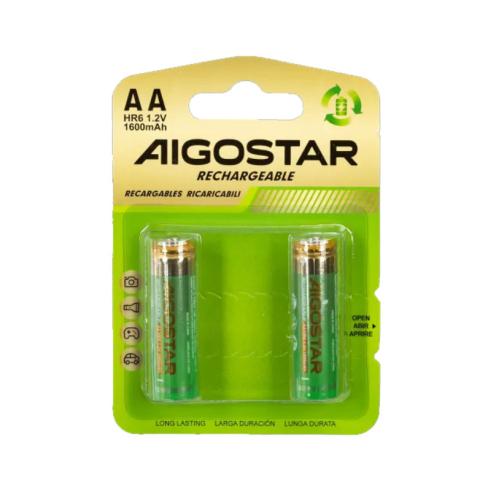 BATERIA RECARREGÁVEL AA 1.2V 1600mAH (2 UNIDADES)