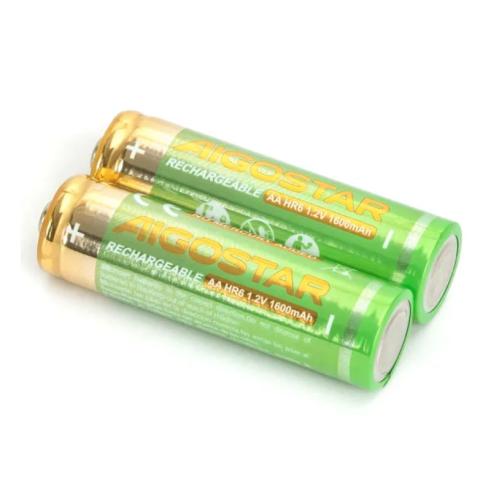 BATERIA RECARREGÁVEL AA 1.2V 1600mAH (2 UNIDADES)