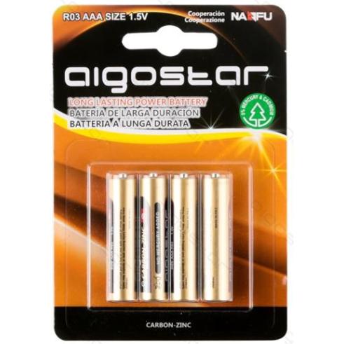 BATERIA ZINCO-CARBONO AAA R03 1,5V (4 UNIDADES)