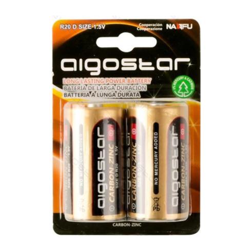 BATERIA ZINCO-CARBONO R20 D 1,5V (2 UNIDADES)