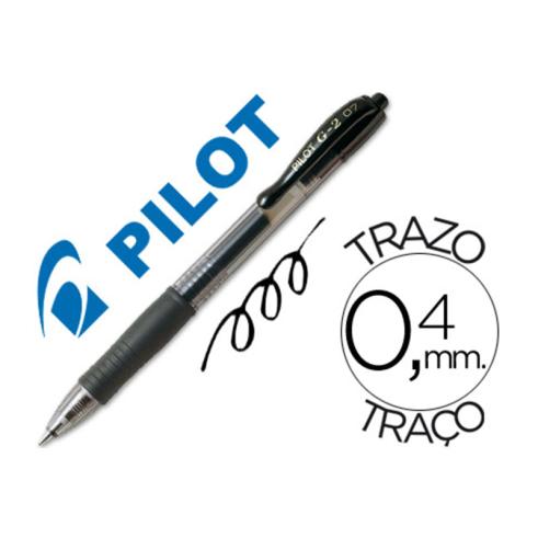 PILOTO G-2. ROLO DE TINTA DE GEL 0,7MM PRETO