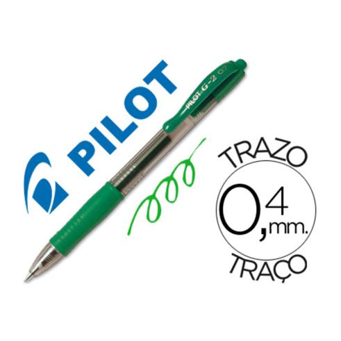 PILOTO G-2. ROLO DE TINTA DE GEL 0,7MM VERDE