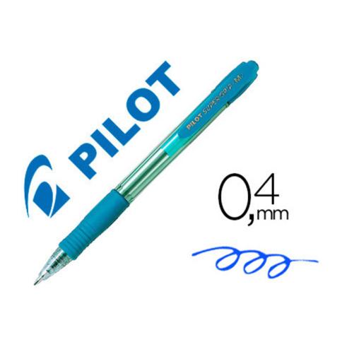 SUPER GRIP RETRACTABLE PILOT CELESTE