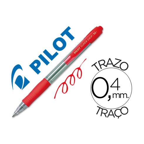 SUPER GRIP PILOTO RETRÁTIL VERMELHO