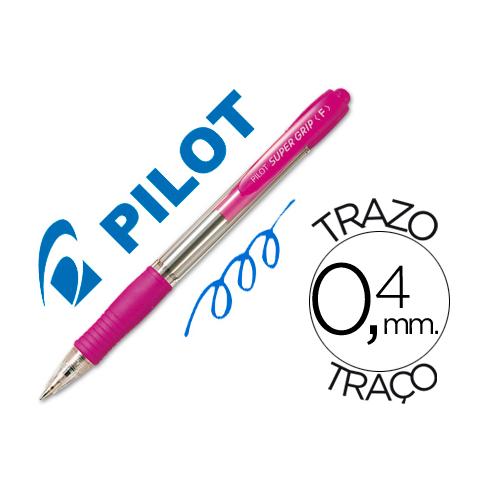 PILOTO SUPER GRIP RETRÁTIL PINK