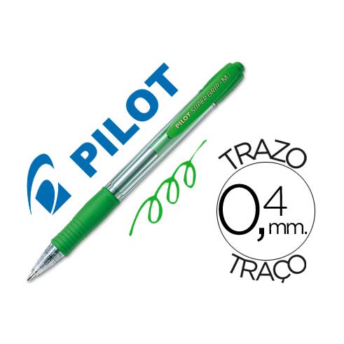 SUPER GRIP PILOTO VERDE RETRÁTIL