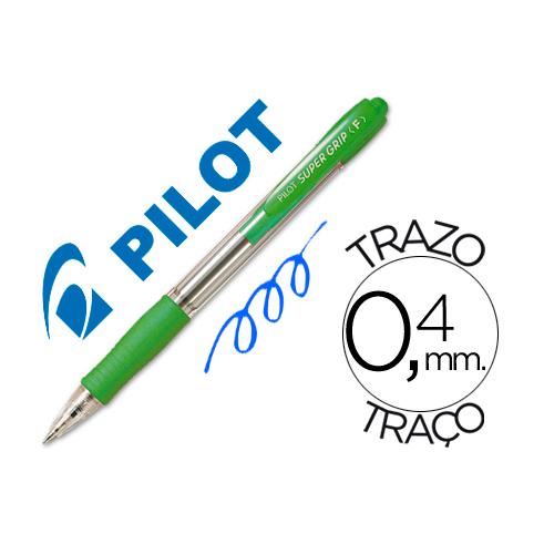 SUPER GRIP PILOTO RETRÁTIL VERDE CLARO