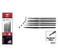 Pincel Sintético Profissional Curto 6 Unidades (Nº1/3/4/2-4-8)