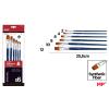 Pincel Profissional Azul Pincel Plano 6 Unidades