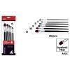 Escova Profissional Língua de Gato Preto 6 Unidades
