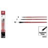 Pincel Profissional Sintético Vermelho 3 Unidades (Nº3/7/10)