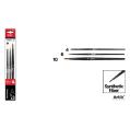 Pincel Sintético Profissional 3u (6, 10, 4)