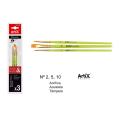 Pincéis Sintéticos 3u (# 2, # 5, # 10)