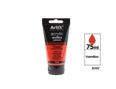 Pintura Acrílica Vermelho Vermelhão 75ML Artix