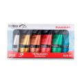 TINTA ACRÍLICA 6 TUBOS DE COR METÁLICA 75ML