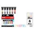 TINTA ACRÍLICA 6 TUBOS PASTEL CORES 35ML ARTIX