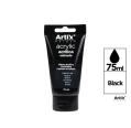 TINTA ACRÍLICA PRETA 75ML ARTIX