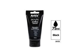 TINTA ACRÍLICA PRETA 75ML ARTIX