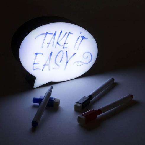 Bordade de LED Luminoso Sanduíche Mensagens