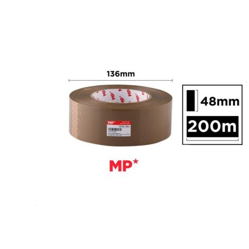 Vedação Adesiva Marrom 48 mm x 200 m MP Fita de Embalagem