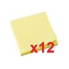 Q-CONNECT BLOC 1200 NOTAS REPOSICIONÁVEIS 76 X 76 MM AMARELO (12 unidades x 100)