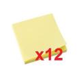 Q-CONNECT BLOC 1200 NOTAS REPOSICIONÁVEIS 76 X 76 MM AMARELO (12 unidades x 100)