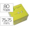 Q-CONNECT BLOC 80 NOTAS REPOSICIONÁVEIS 76 X 76 MM NÉON AMARELO
