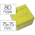 Q-CONNECT BLOC 80 NOTAS REPOSICIONÁVEIS 76 X 76 MM NÉON AMARELO