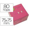 Q-CONNECT BLOC 80 NOTAS REPOSICIONÁVEIS 76 X 76 MM NEON ROSA