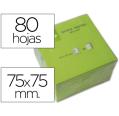 Q-CONNECT BLOC 80 NOTAS REPOSICIONÁVEIS 76 X 76 MM NEON GREEN