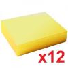 Q-CONNECT ADESIVO REPOSICIONÁVEL BLOCO DE NOTA 75 X 127 MM AMARELO 100 FOLHAS (12 unidades x 100)
