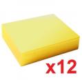 Q-CONNECT ADESIVO REPOSICIONÁVEL BLOCO DE NOTA 75 X 127 MM AMARELO 100 FOLHAS (12 unidades x 100)