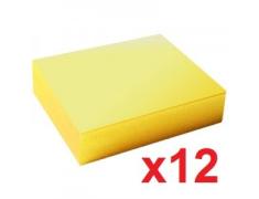 Q-CONNECT ADESIVO REPOSICIONÁVEL BLOCO DE NOTA 75 X 127 MM AMARELO 100 FOLHAS (12 unidades x 100)