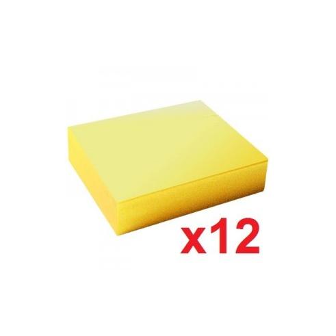 Q-CONNECT ADESIVO REPOSICIONÁVEL BLOCO DE NOTA 75 X 127 MM AMARELO 100 FOLHAS (12 unidades x 100)