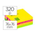 Q-CONNECT BLOC ADHESIVE NOTAS 75mmx75mm CORES