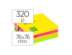 Q-CONNECT BLOC ADHESIVE NOTAS 75mmx75mm CORES