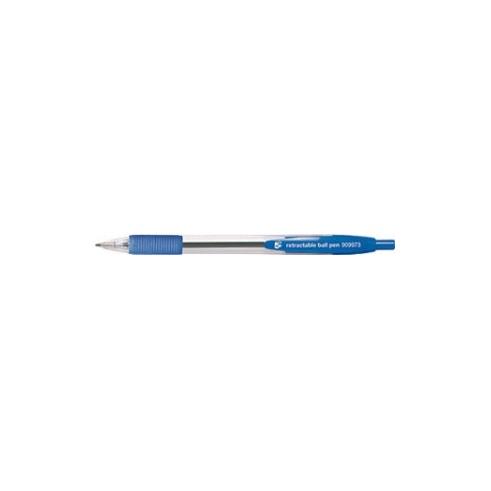 CANETA RETRÁTIL Q-CONNECT 0,7 MM. AZUL