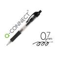 CANETA RETRÁTIL Q-CONNECT 0,7 MM. PRETO