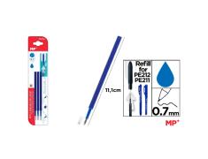 Recarga para Caneta Apagável Azul MP ​​​​PE211/PE212 (3 Uds)