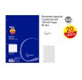 Recarga Fólios A4 120 Folhas 4 Broca 90g
