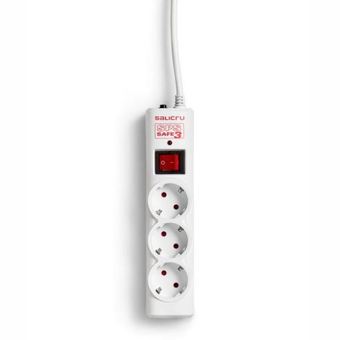 Extensão Elétrica com Protetores Elétricos Ativos de Última Geração com 3 Tomadas Salicru SPS SAFE 3