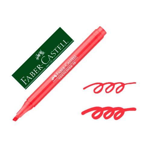 FABER CASTELL MARCADOR FLUORESCENTE TEXTLINER 38 VERMELHO