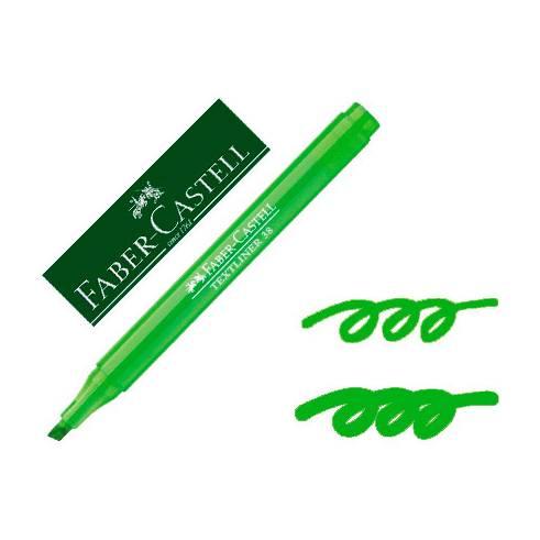 FABER CASTELL MARCADOR FLUORESCENTE TEXTLINER 38 VERDE