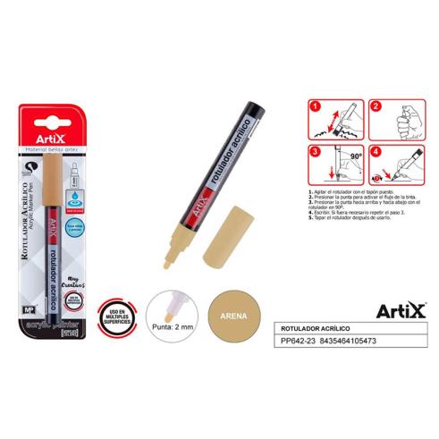 MARCADOR DE TINTA ARTIX AREIA ACRÍLICO