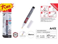 MARCADOR DE TINTA ACRÍLICA ARTIX BRANCO