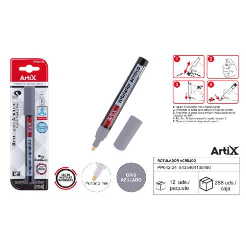 MARCADOR DE TINTA ACRÍLICA ARTIX GREY