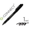 MARKER Q-CONNECT FIBRA PERMANENTE 1,0mm PRETO