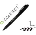 MARKER Q-CONNECT FIBRA PERMANENTE 1,0mm PRETO