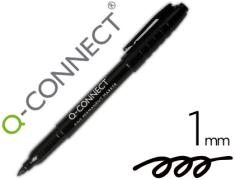 MARKER Q-CONNECT FIBRA PERMANENTE 1,0mm PRETO